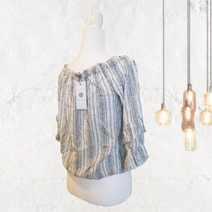 Socialite Ruffled Top / Blouse NWT